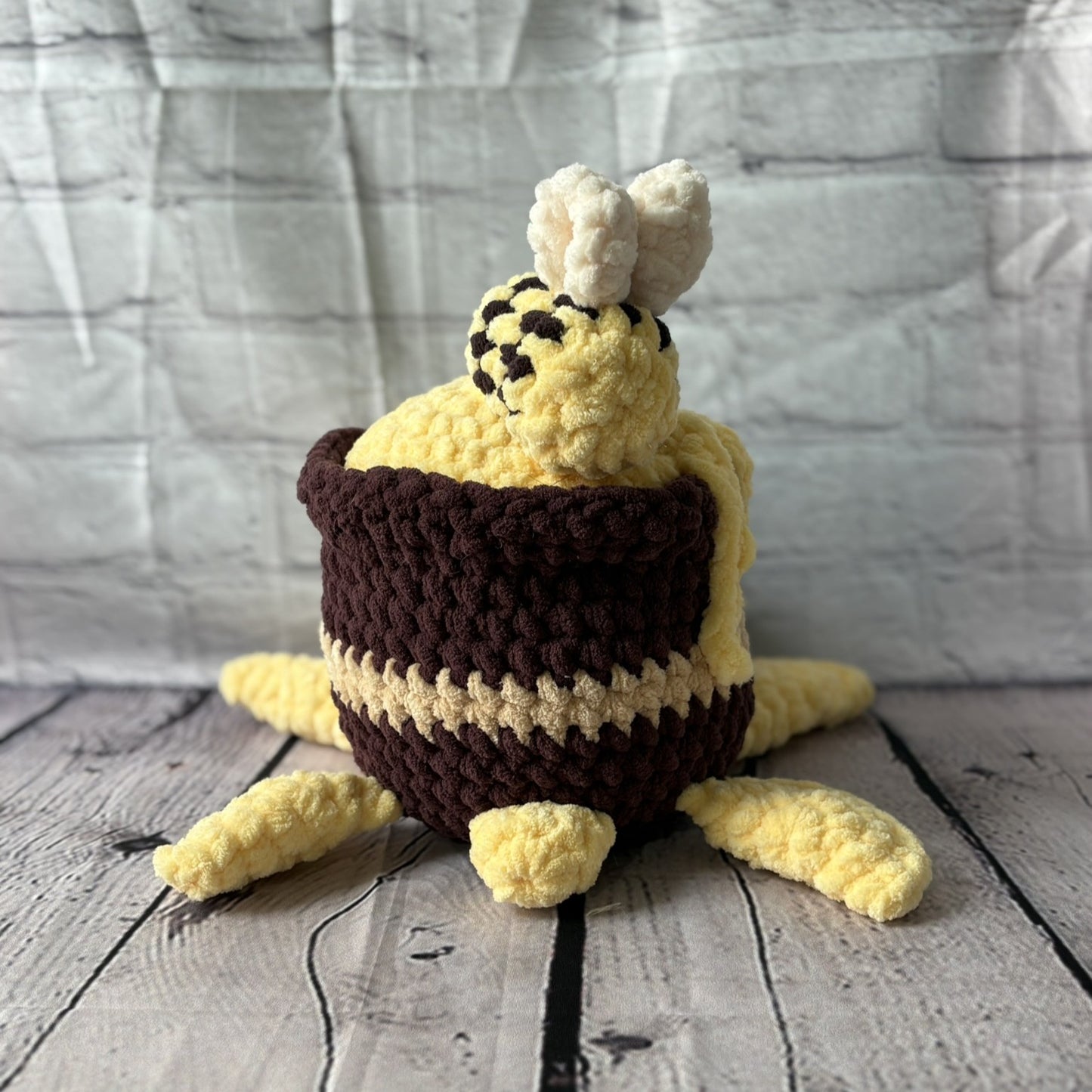 Crochet Jumbo Honey Pot Turtle