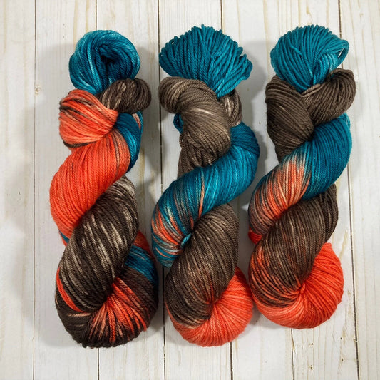 Worsted Weight Superwash Merino Wool - Chocolate Dipped Strawberry