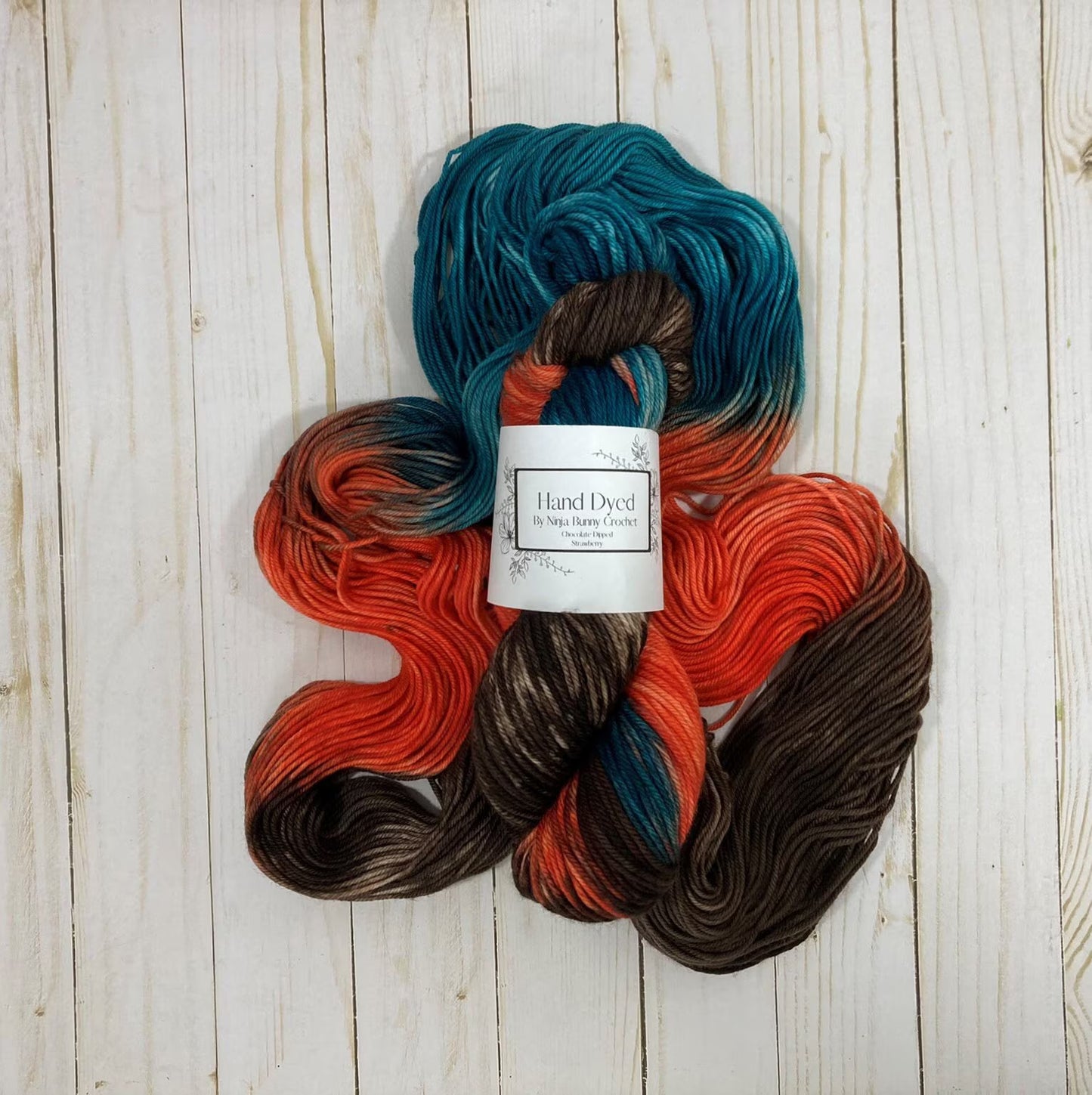 Worsted Weight Superwash Merino Wool - Chocolate Dipped Strawberry