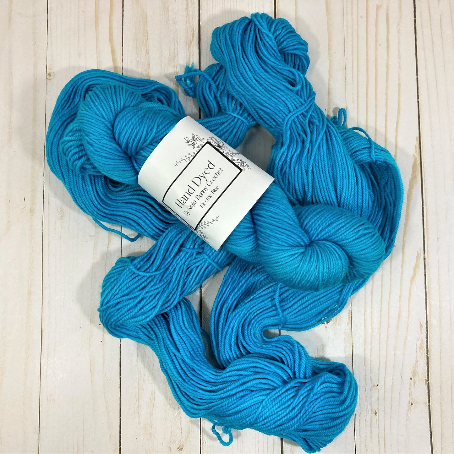 DK Weight Superwash Merino Wool - Electric Blue