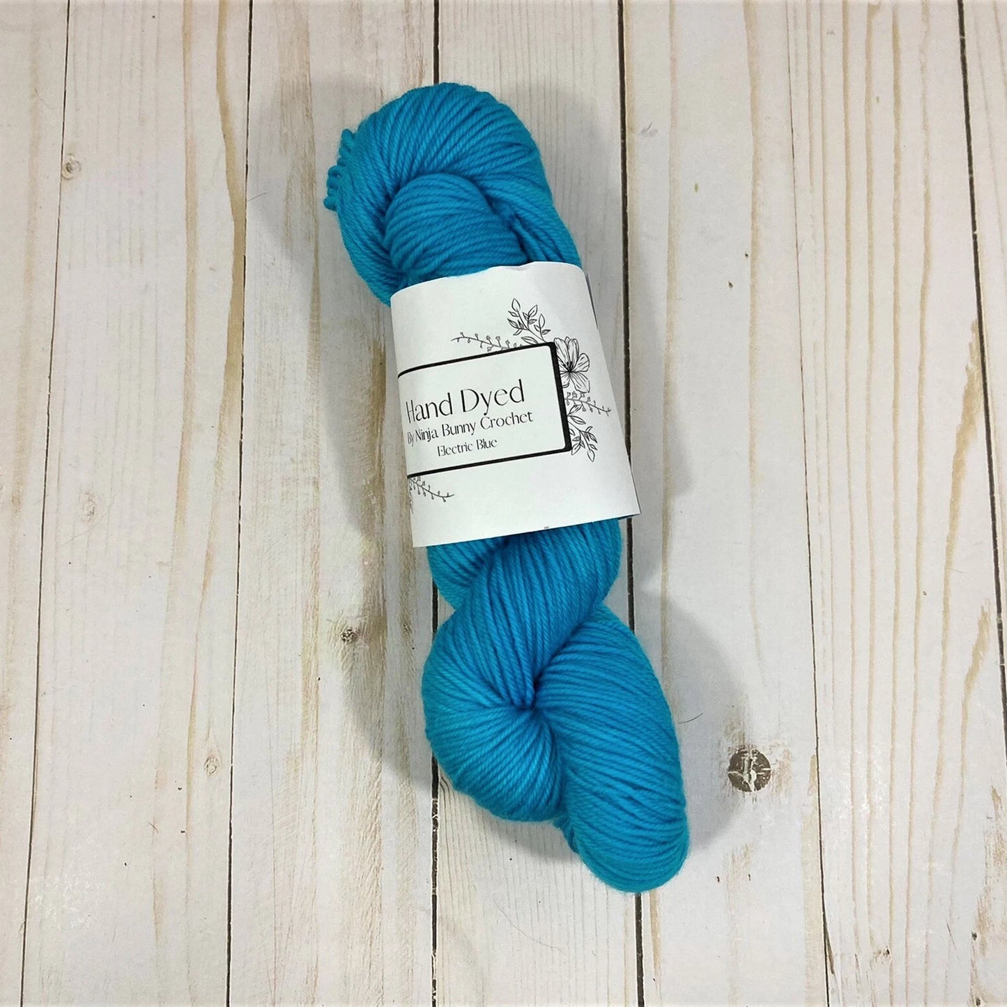 DK Weight Superwash Merino Wool - Electric Blue