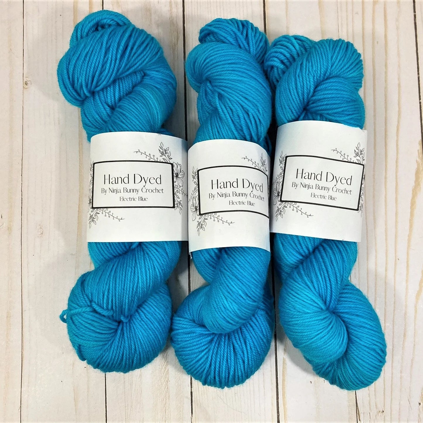 DK Weight Superwash Merino Wool - Electric Blue