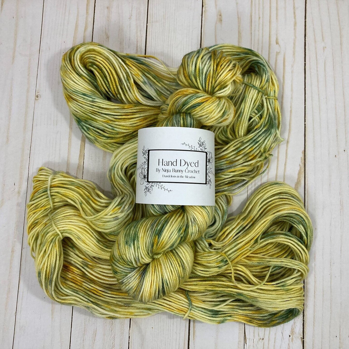 DK Weight Superwash Merino Wool - Dandelions in the Meadow