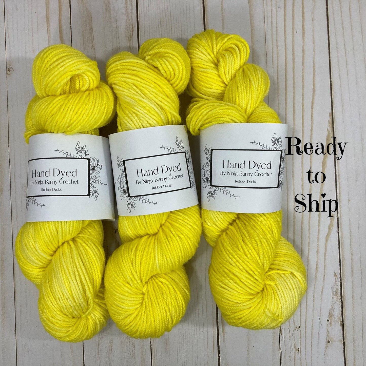 DK Weight Superwash Merino Wool - Rubber Duckie