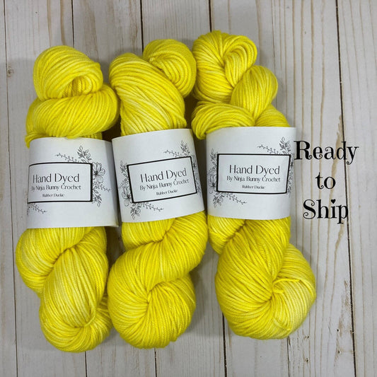 DK Weight Superwash Merino Wool - Rubber Duckie