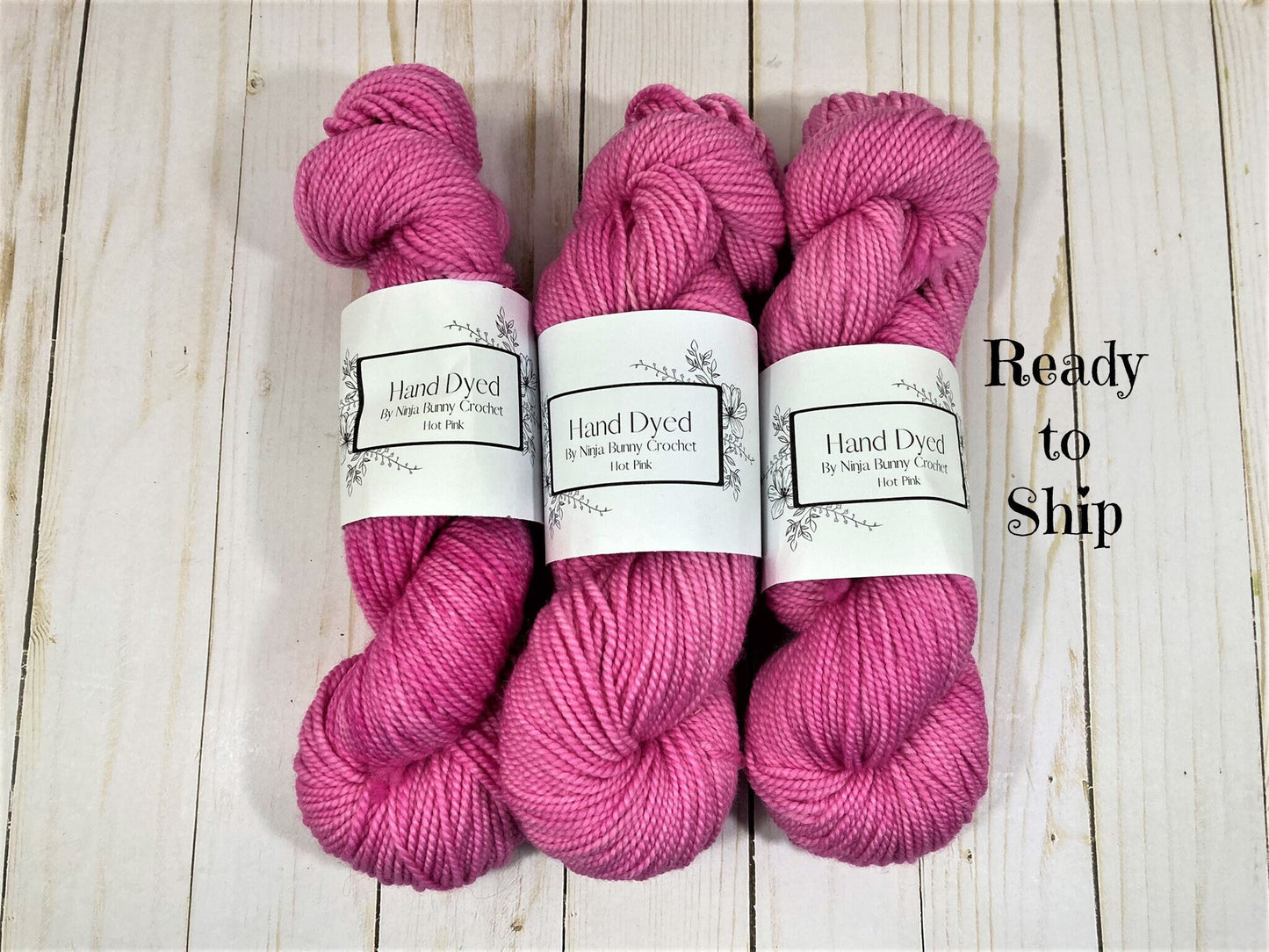 Worsted Weight Merino and Baby Alpaca Blend - Hot Pink