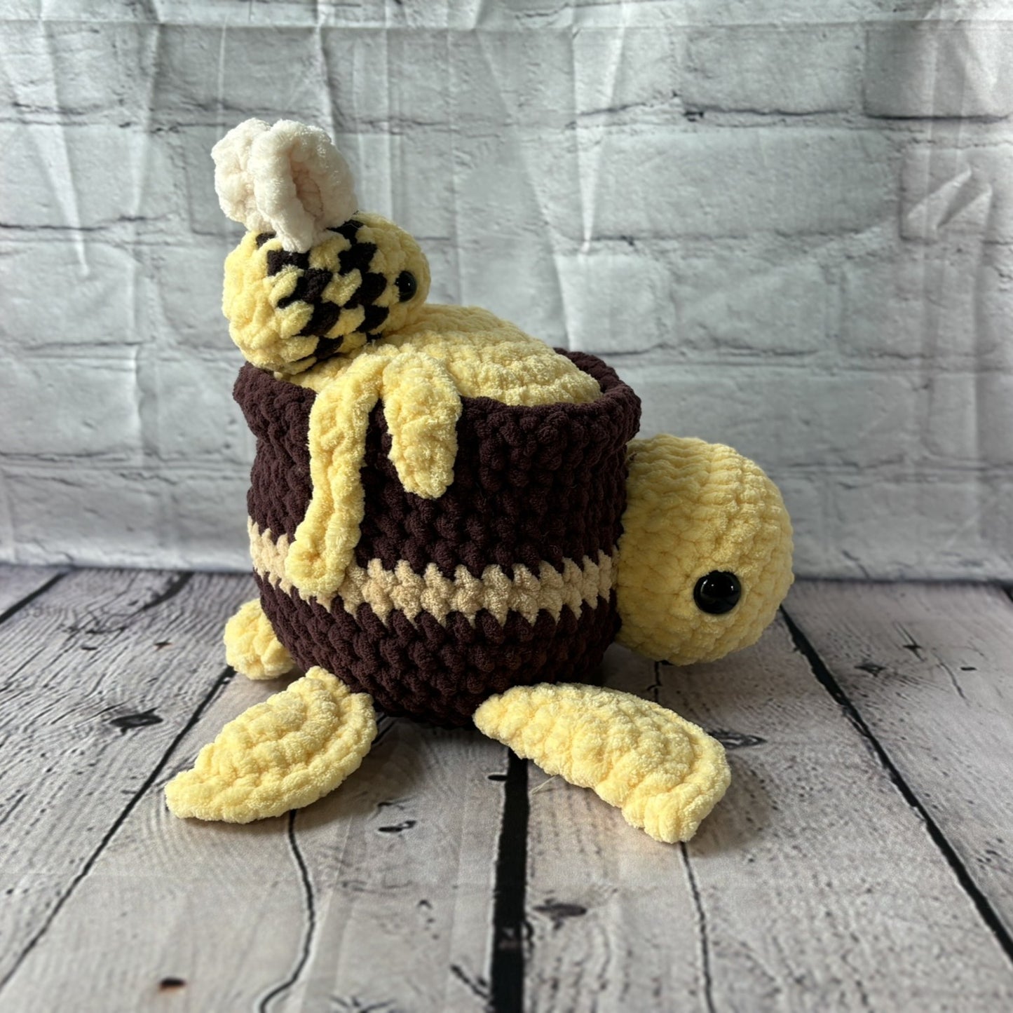 Crochet Jumbo Honey Pot Turtle