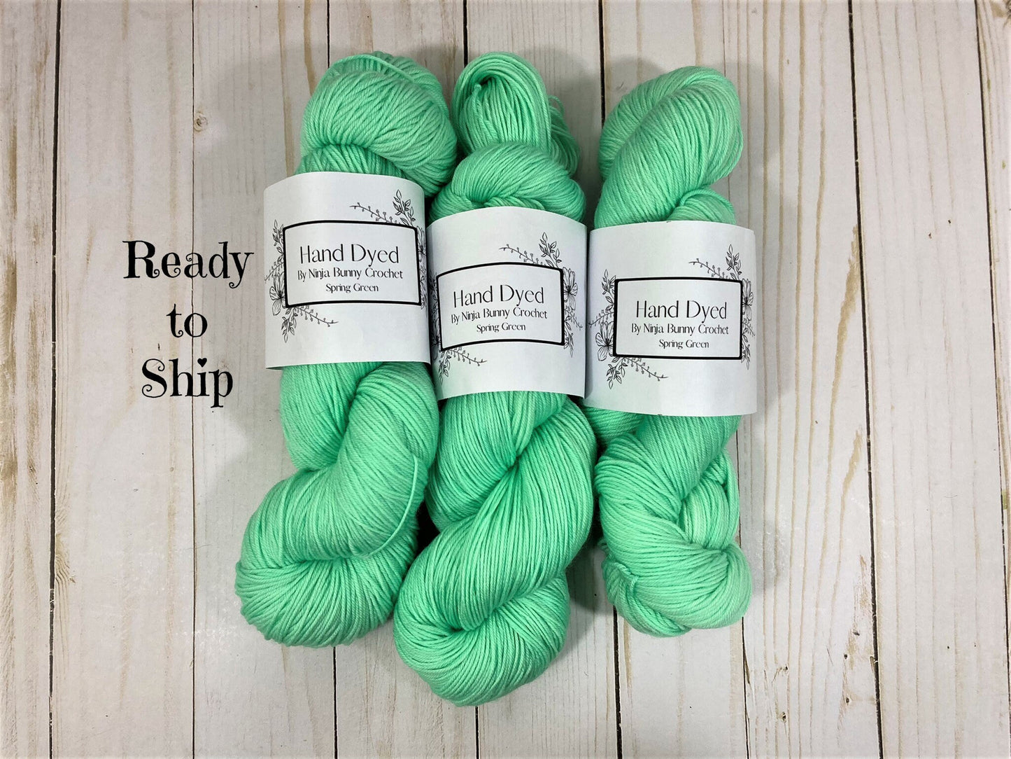 Fingering Weight Superwash Merino - Spring Green